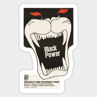 Black Power poster, 1968 Sticker